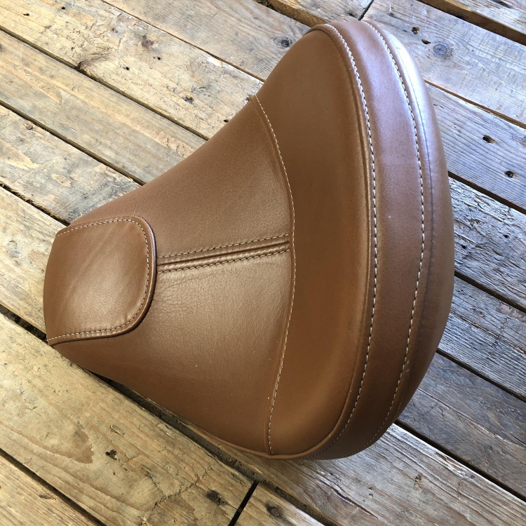 Indian Scout rider's solo seat - desert tan